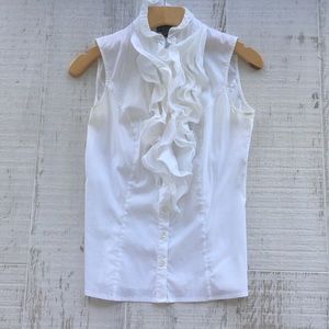 Etcetera Sleeveless Ruffle Blouse